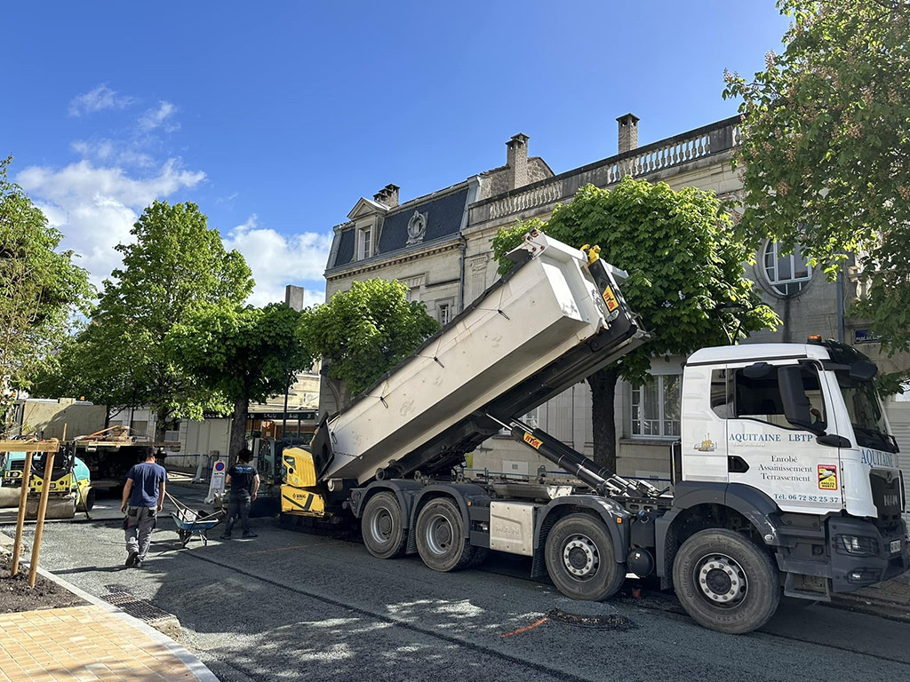Enrobe entreprise Aquitaine LBTP Gironde